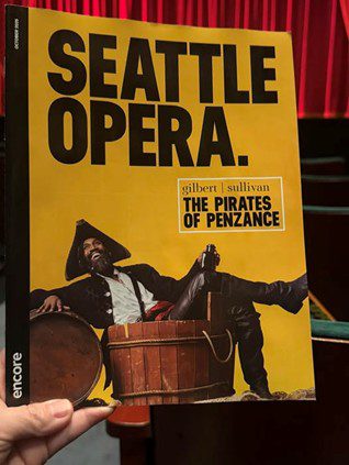 Seattle Opera poster for The Pirates of Penzance.