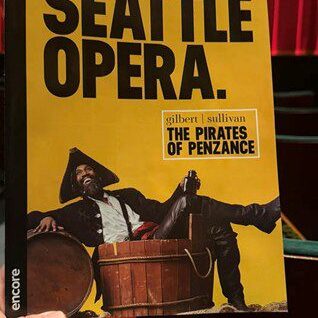 Seattle Opera poster for The Pirates of Penzance.